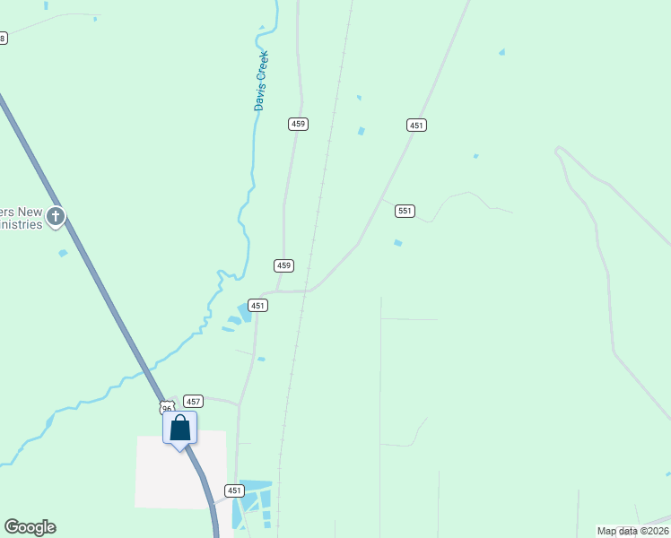 map of restaurants, bars, coffee shops, grocery stores, and more near 9007 County Road 451 in Kirbyville