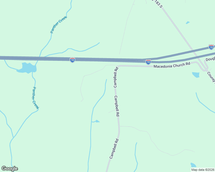 map of restaurants, bars, coffee shops, grocery stores, and more near 3012 Campbell Road in DeFuniak Springs