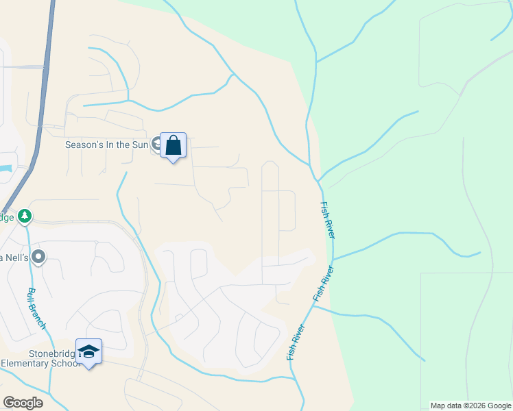 map of restaurants, bars, coffee shops, grocery stores, and more near 13278 Jenkins Pit Road in Spanish Fort
