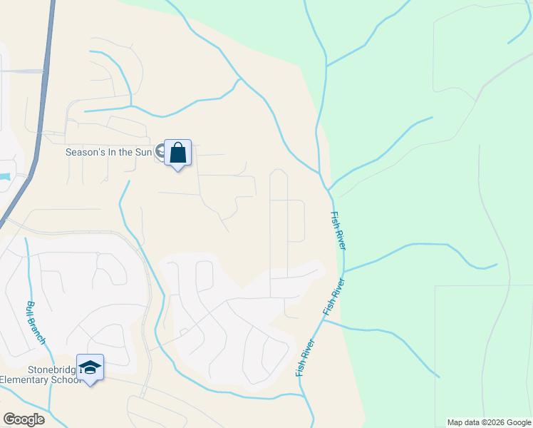 map of restaurants, bars, coffee shops, grocery stores, and more near 13278 Jenkins Pit Road in Spanish Fort