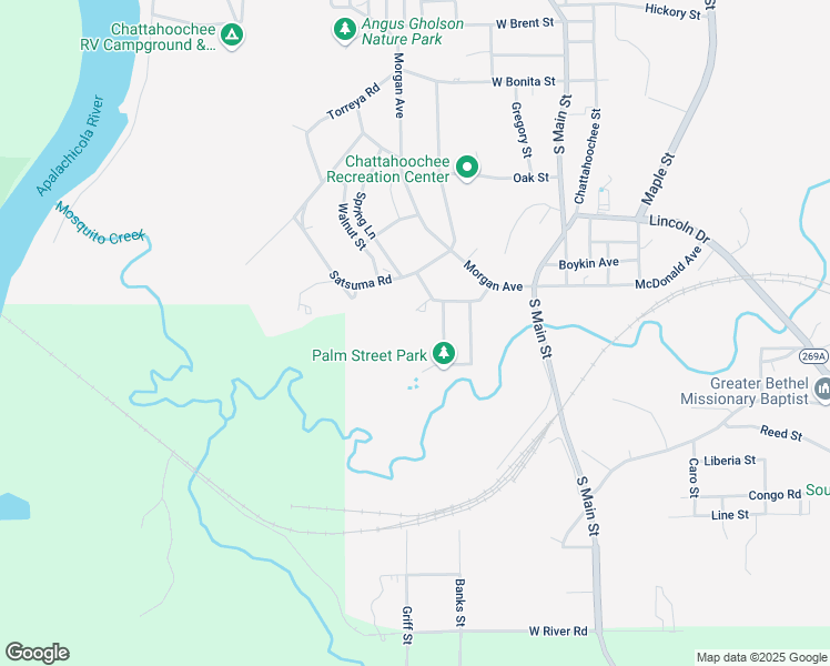 map of restaurants, bars, coffee shops, grocery stores, and more near 1108 Lorraine Avenue in Chattahoochee