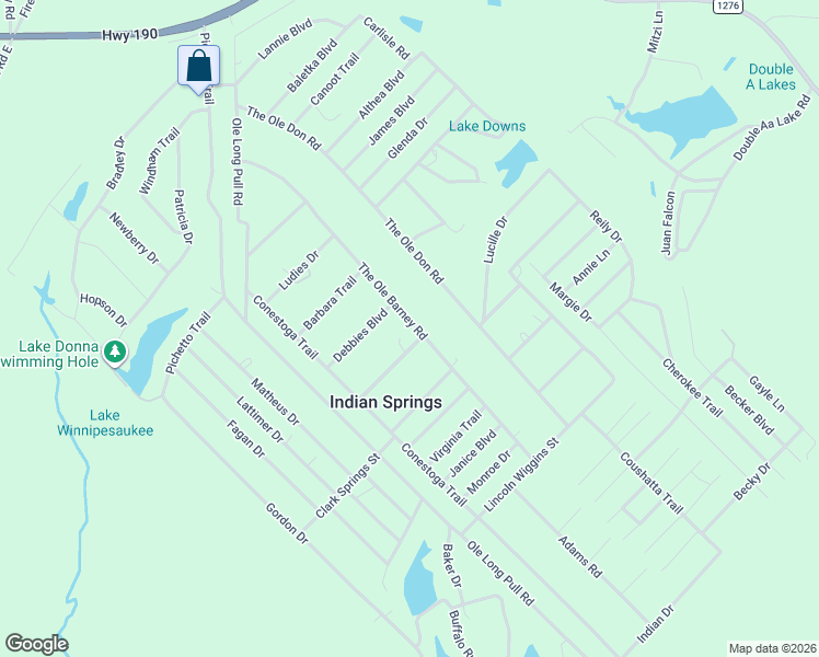 map of restaurants, bars, coffee shops, grocery stores, and more near 279 The Ole Barney Road in Livingston