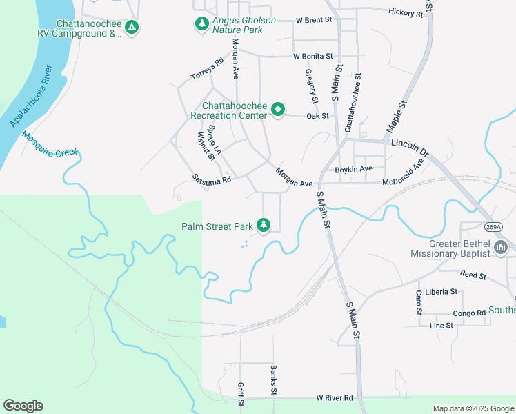 map of restaurants, bars, coffee shops, grocery stores, and more near 1108 Lorraine Avenue in Chattahoochee
