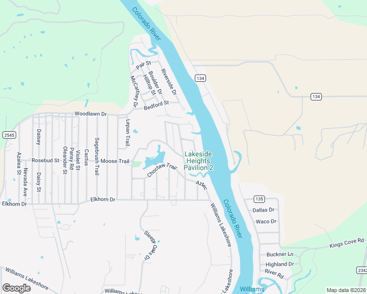 map of restaurants, bars, coffee shops, grocery stores, and more near 3720 Coyote Trail in Kingsland