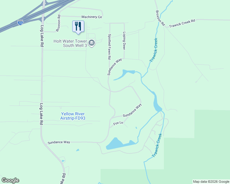 map of restaurants, bars, coffee shops, grocery stores, and more near 4440 Sundance Way South in Holt