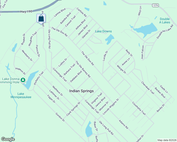 map of restaurants, bars, coffee shops, grocery stores, and more near 279 The Ole Barney Road in Livingston