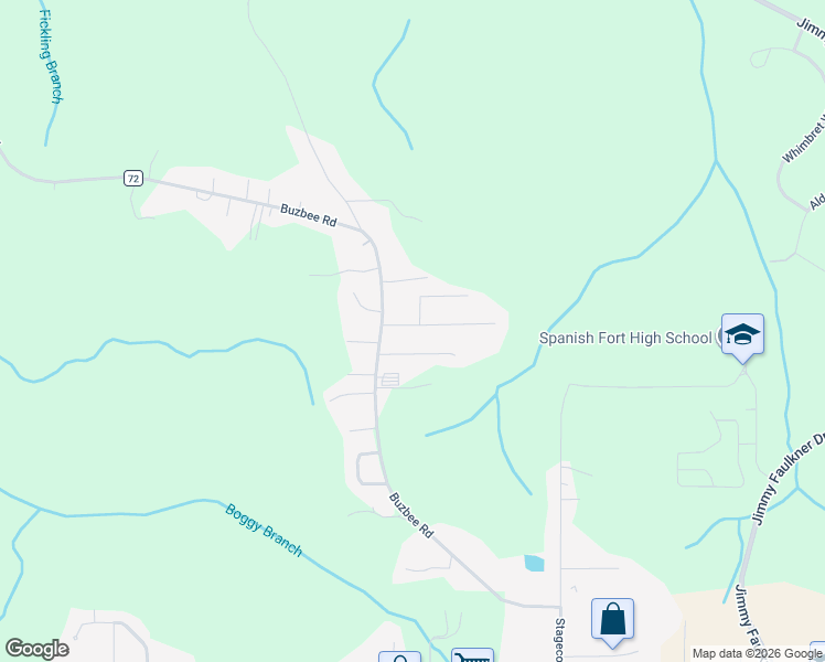 map of restaurants, bars, coffee shops, grocery stores, and more near 9194 Greenleaf Drive in Spanish Fort