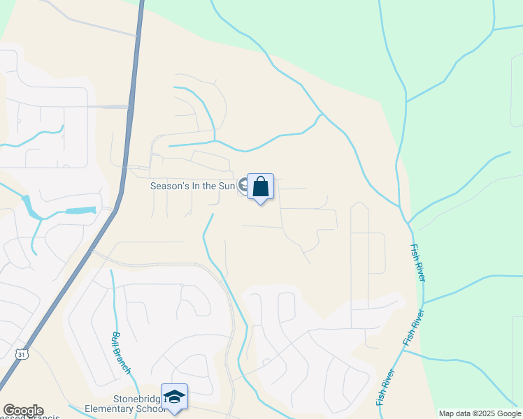 map of restaurants, bars, coffee shops, grocery stores, and more near 13006 Jenkins Pit Road in Spanish Fort