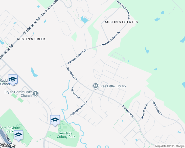 map of restaurants, bars, coffee shops, grocery stores, and more near 3060 Archer Drive in Bryan