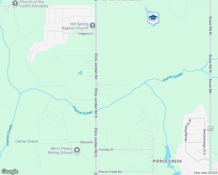 map of restaurants, bars, coffee shops, grocery stores, and more near Pete Sentz Road in Mobile