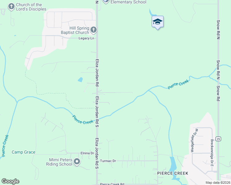map of restaurants, bars, coffee shops, grocery stores, and more near Pete Sentz Road in Mobile County
