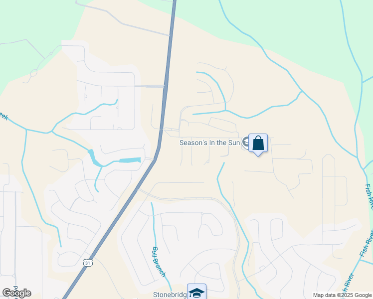 map of restaurants, bars, coffee shops, grocery stores, and more near 13224-13344 Jenkins Pit Road in Spanish Fort