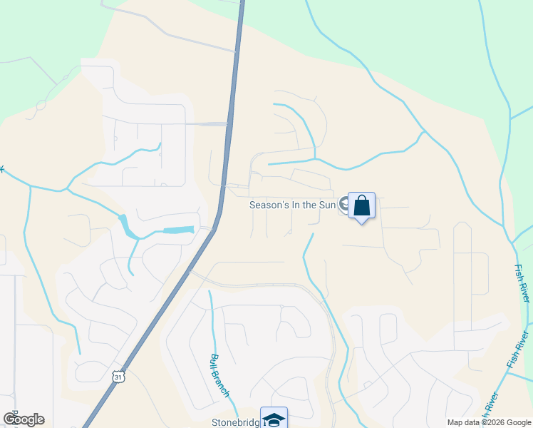 map of restaurants, bars, coffee shops, grocery stores, and more near 13224-13344 Jenkins Pit Road in Spanish Fort