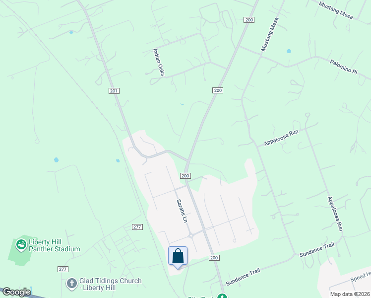 map of restaurants, bars, coffee shops, grocery stores, and more near 209 Quarry Lake Estates Drive in Liberty Hill