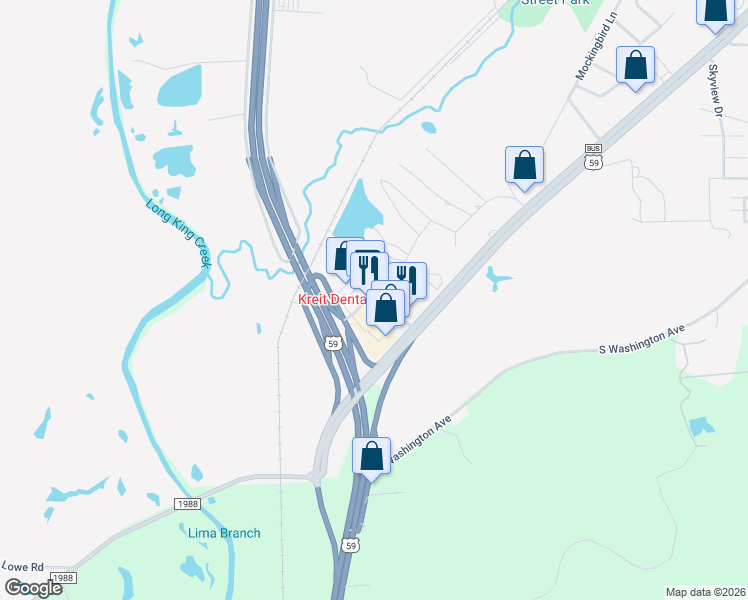 map of restaurants, bars, coffee shops, grocery stores, and more near 117 Brittany Lane in Livingston