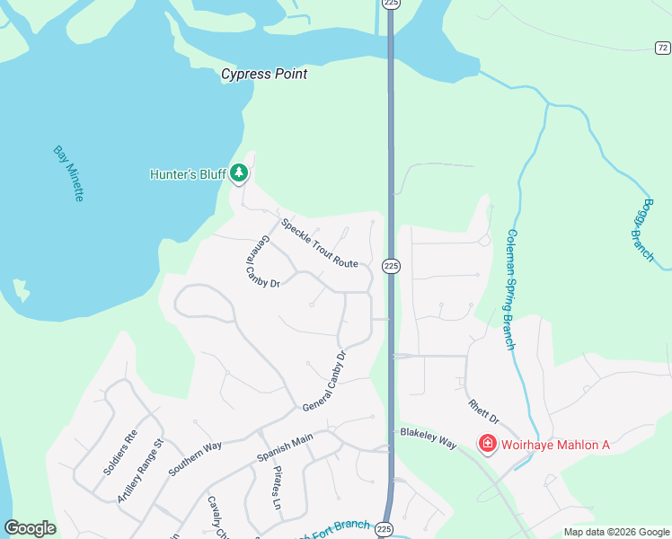 map of restaurants, bars, coffee shops, grocery stores, and more near 4 Amanda Lane in Spanish Fort