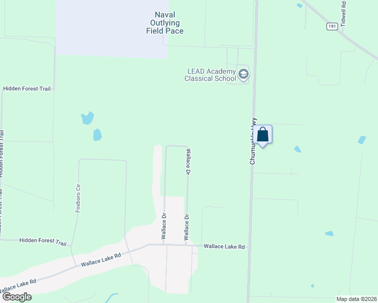 map of restaurants, bars, coffee shops, grocery stores, and more near 7031 Wallace Drive in Pace