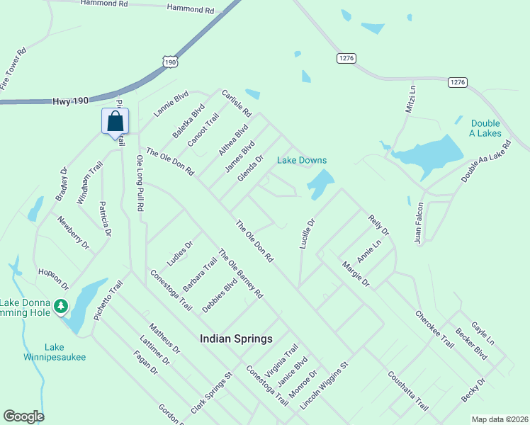 map of restaurants, bars, coffee shops, grocery stores, and more near 139 Stacy Jobe Road in Livingston