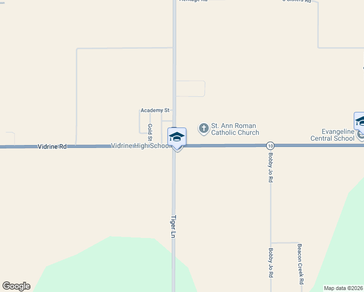 map of restaurants, bars, coffee shops, grocery stores, and more near 4914 Louisiana 10 in Bunkie