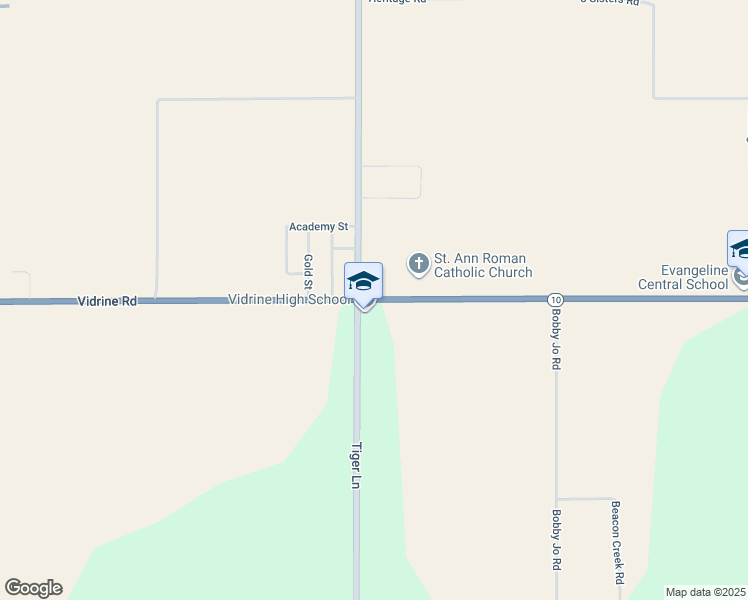 map of restaurants, bars, coffee shops, grocery stores, and more near 5094 Vidrine Road in Ville Platte