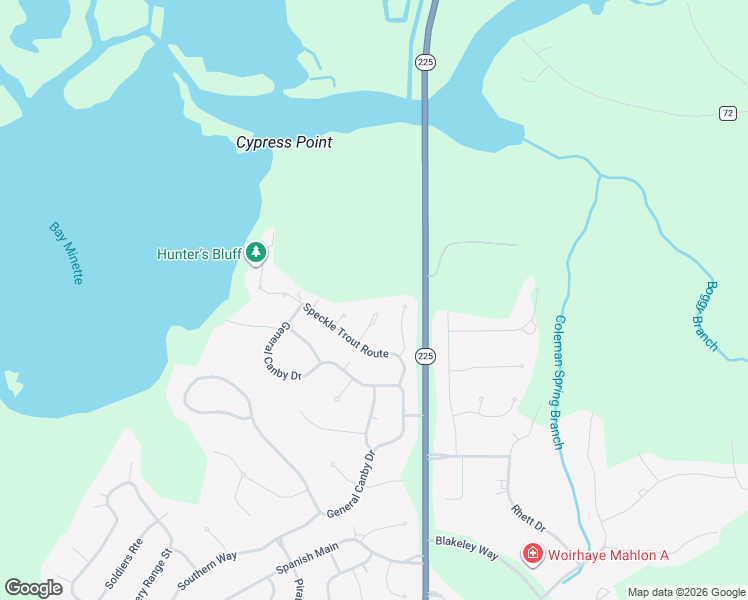 map of restaurants, bars, coffee shops, grocery stores, and more near 7 Amanda Lane in Spanish Fort