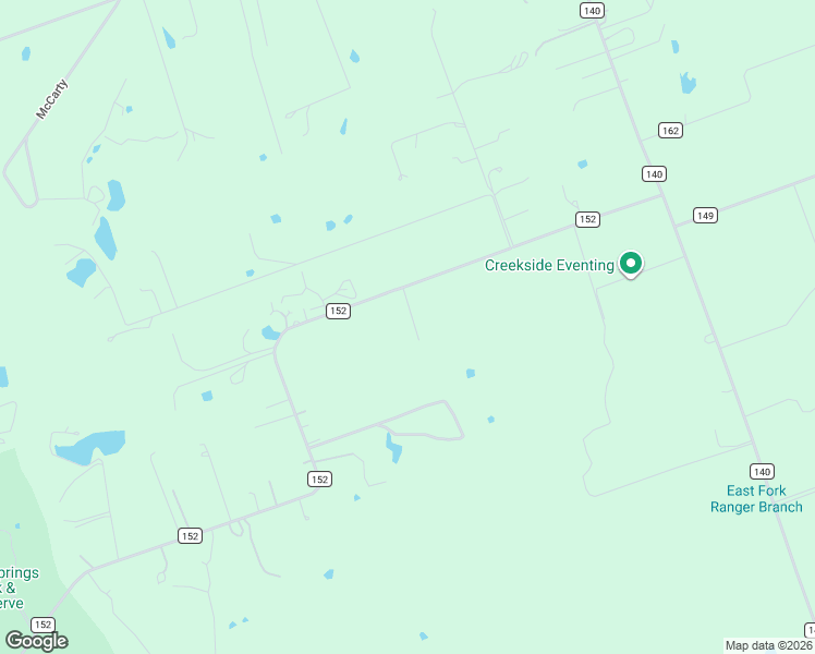 map of restaurants, bars, coffee shops, grocery stores, and more near 3150 County Road 152 in Georgetown