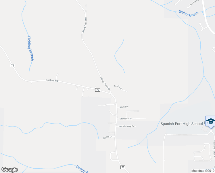 map of restaurants, bars, coffee shops, grocery stores, and more near 9178 Scott Road in Spanish Fort