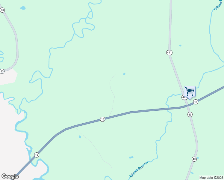 map of restaurants, bars, coffee shops, grocery stores, and more near Par Road 50 in Amite City