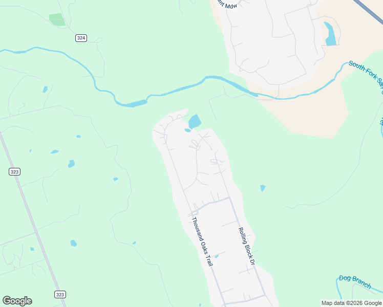 map of restaurants, bars, coffee shops, grocery stores, and more near 240 Creedmore Drive in Liberty Hill