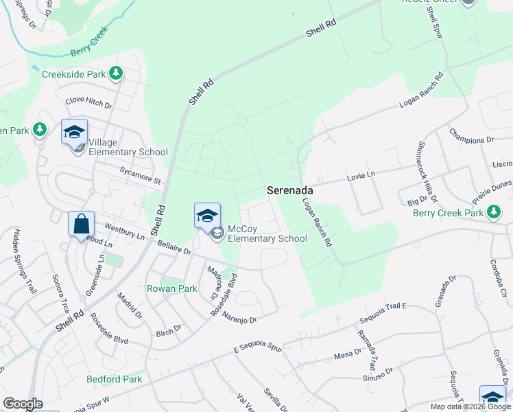 map of restaurants, bars, coffee shops, grocery stores, and more near 231 Logan Ranch Road in Georgetown