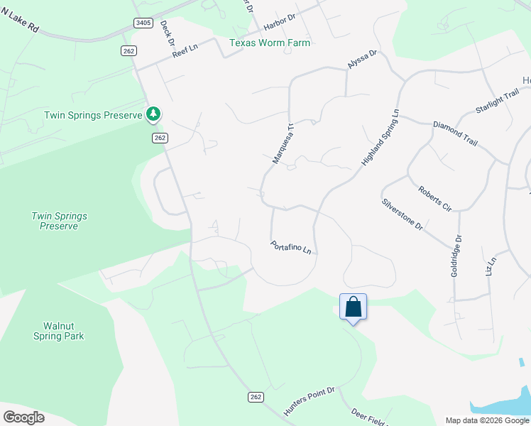 map of restaurants, bars, coffee shops, grocery stores, and more near 100 Portafino Lane in Georgetown