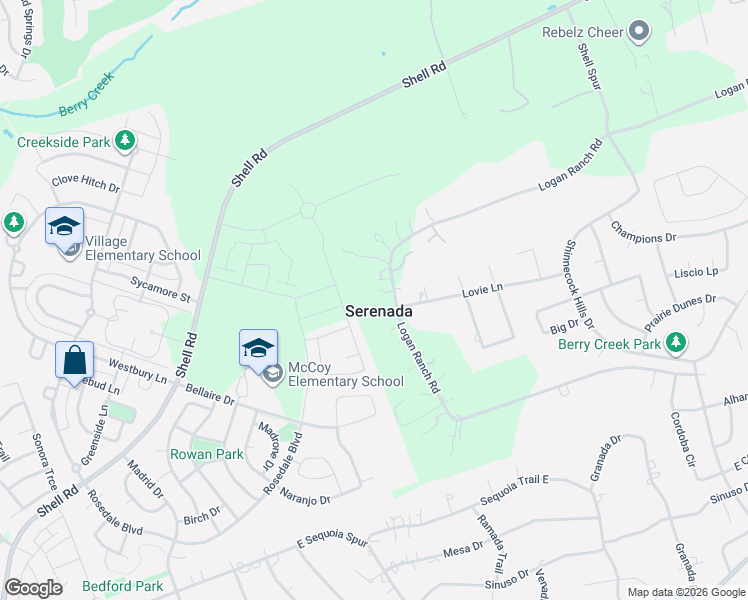 map of restaurants, bars, coffee shops, grocery stores, and more near 231 Logan Ranch Road in Georgetown