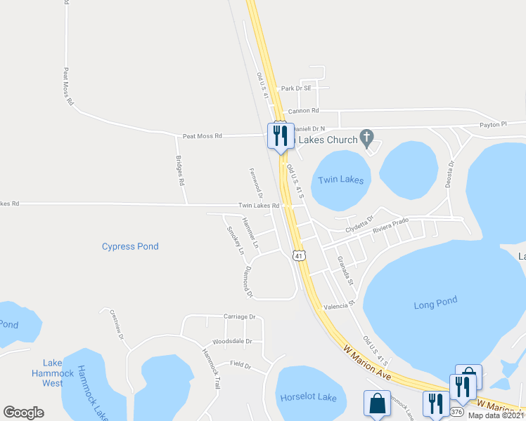 map of restaurants, bars, coffee shops, grocery stores, and more near 4901 Liberty Circle in Lake Park