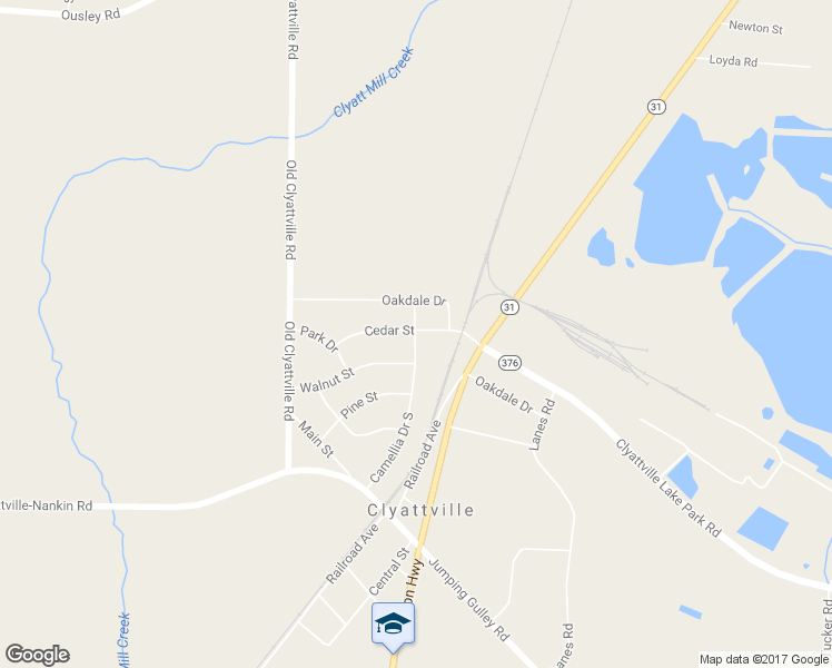 map of restaurants, bars, coffee shops, grocery stores, and more near 4003 Camellia Drive in Valdosta