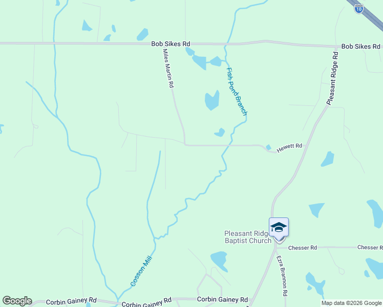 map of restaurants, bars, coffee shops, grocery stores, and more near 607 Hewett Road in DeFuniak Springs
