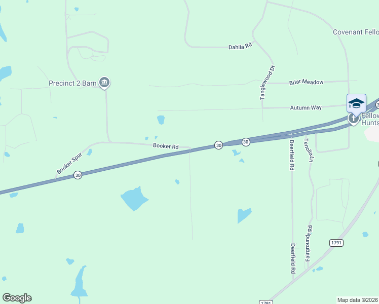 map of restaurants, bars, coffee shops, grocery stores, and more near 15B Williams Road in Huntsville