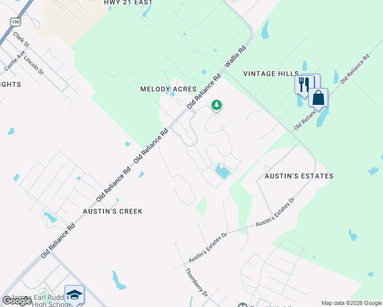 map of restaurants, bars, coffee shops, grocery stores, and more near 2009 Positano Loop in Bryan