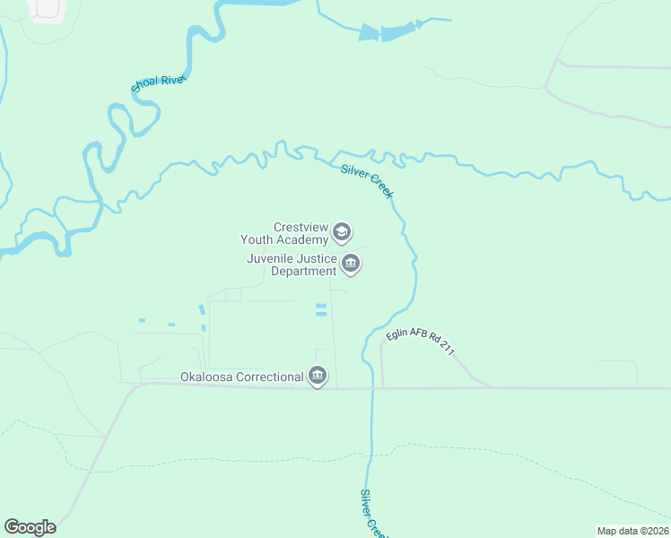 map of restaurants, bars, coffee shops, grocery stores, and more near 4448 Straight Line Road in Crestview