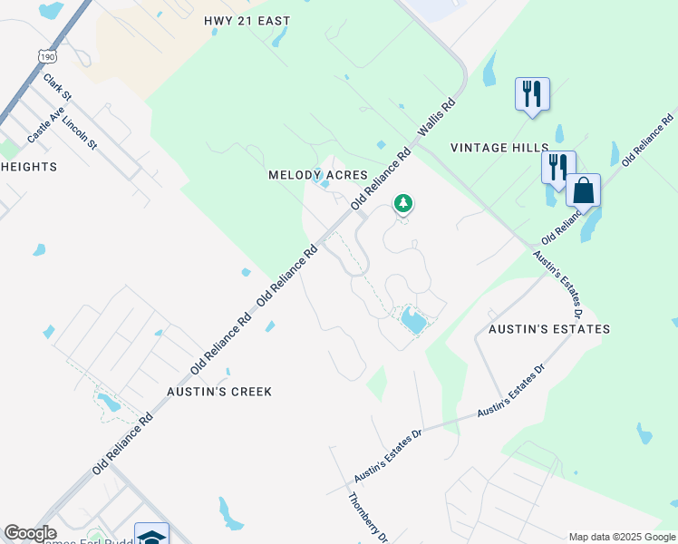 map of restaurants, bars, coffee shops, grocery stores, and more near 1004 Venice Drive in Bryan