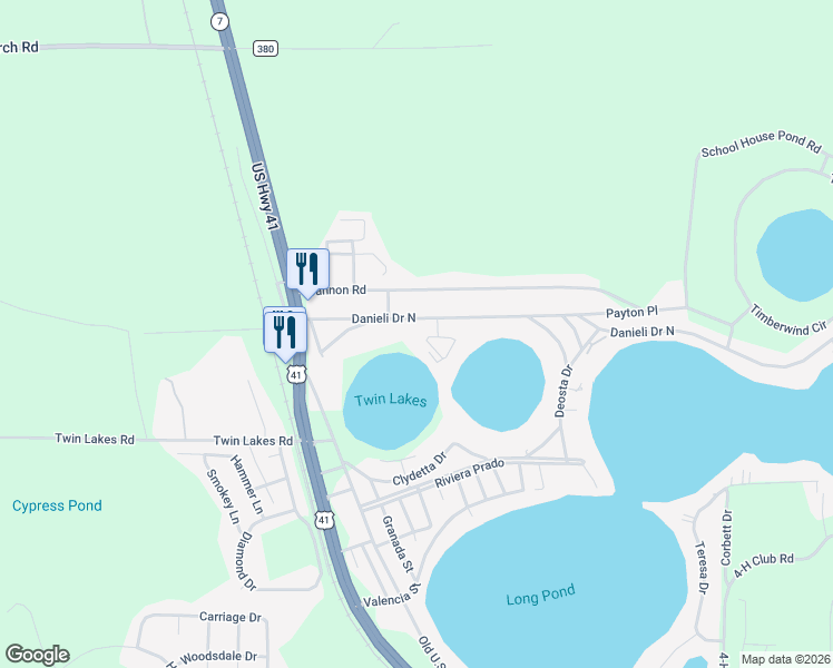 map of restaurants, bars, coffee shops, grocery stores, and more near 5431 Worthington Triangle in Lake Park