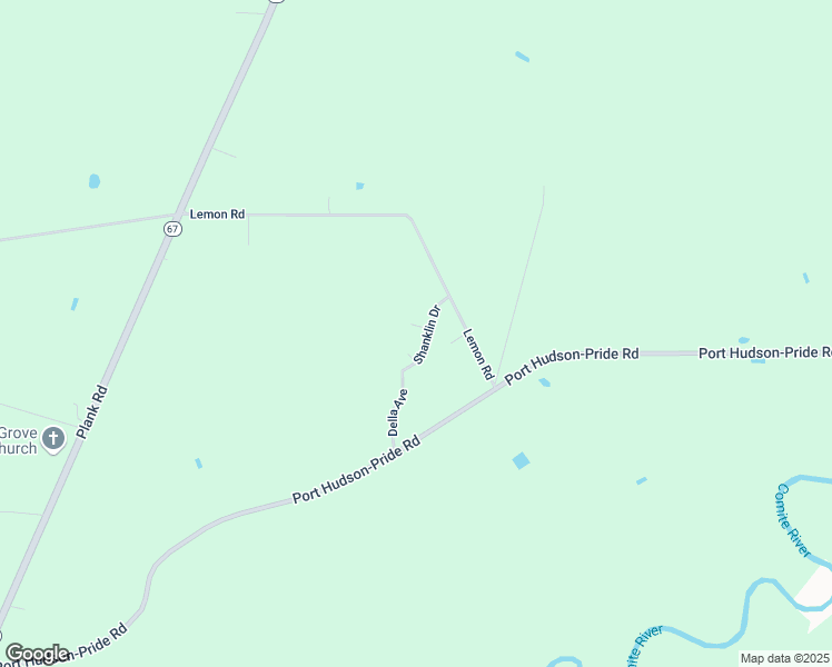 map of restaurants, bars, coffee shops, grocery stores, and more near 9934 Ed Hughes Court in Zachary