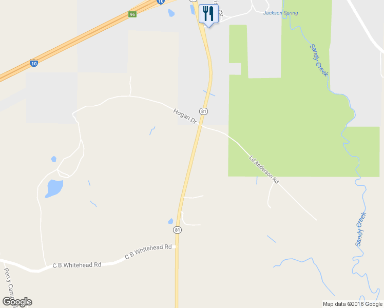 map of restaurants, bars, coffee shops, grocery stores, and more near 135 Florida 81 in Ponce de Leon