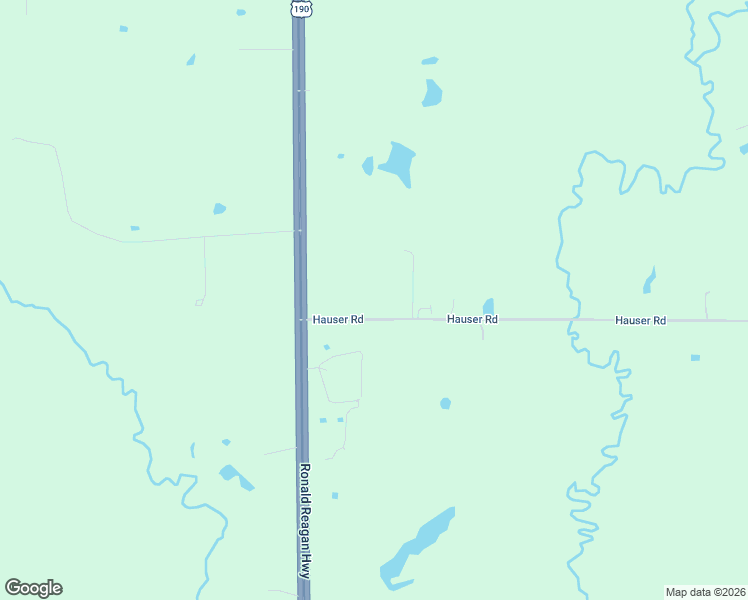 map of restaurants, bars, coffee shops, grocery stores, and more near Hauser Road in DeRidder