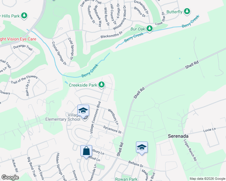 map of restaurants, bars, coffee shops, grocery stores, and more near 720 Crown Anchor Bend in Georgetown