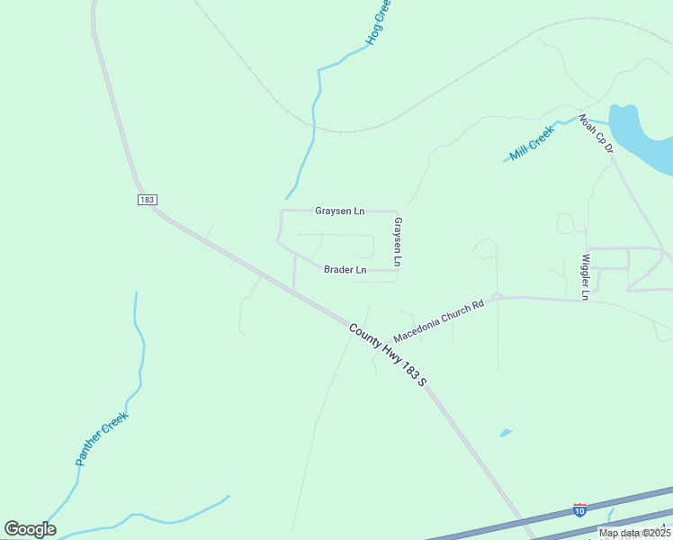 map of restaurants, bars, coffee shops, grocery stores, and more near 222 Sue Lane in DeFuniak Springs
