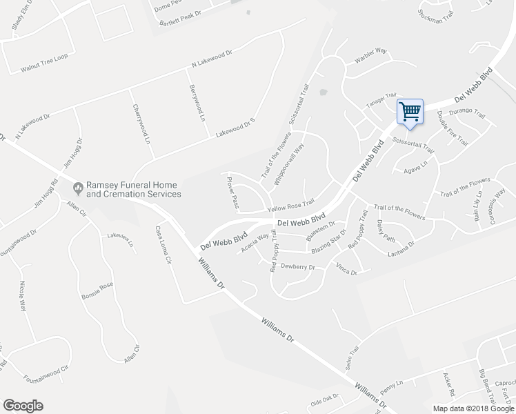 map of restaurants, bars, coffee shops, grocery stores, and more near 110 Yellow Rose Trail in Georgetown