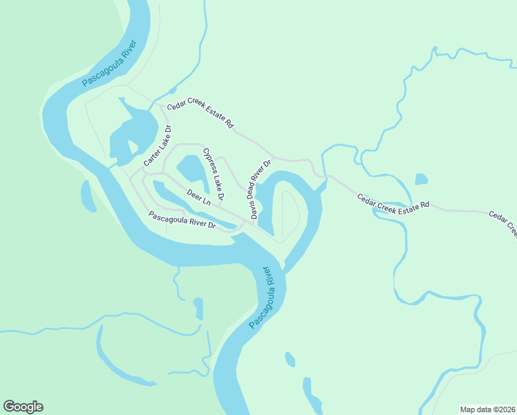 map of restaurants, bars, coffee shops, grocery stores, and more near 1888-1902 Deer Lane in Lucedale