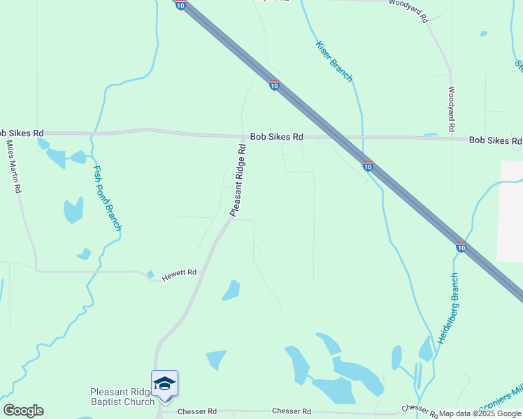 map of restaurants, bars, coffee shops, grocery stores, and more near 271 Pleasant Ridge Road in DeFuniak Springs