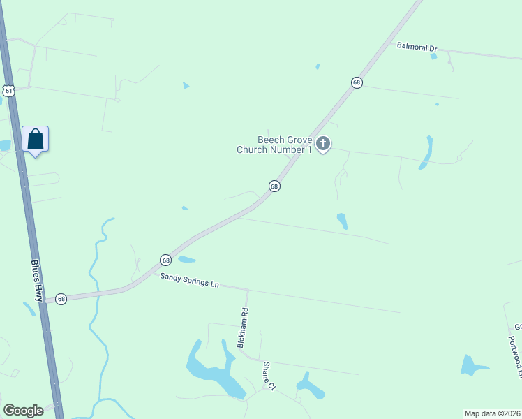 map of restaurants, bars, coffee shops, grocery stores, and more near 769 Louisiana 68 in Jackson