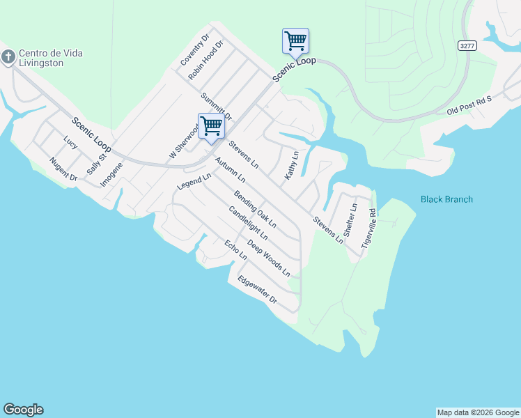 map of restaurants, bars, coffee shops, grocery stores, and more near 119 Carolcrest Ln in Livingston